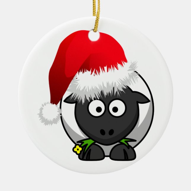 Online Julfår Julgransprydnad Keramik (Framsidan)