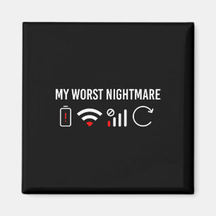 Online Kläder datorvideospel Geek My Worst S Magnet