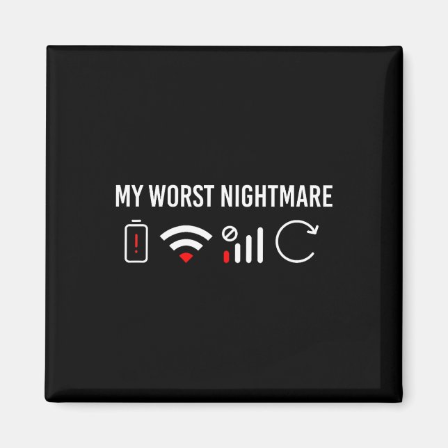Online Kläder datorvideospel Geek My Worst S Magnet (Framsidan)