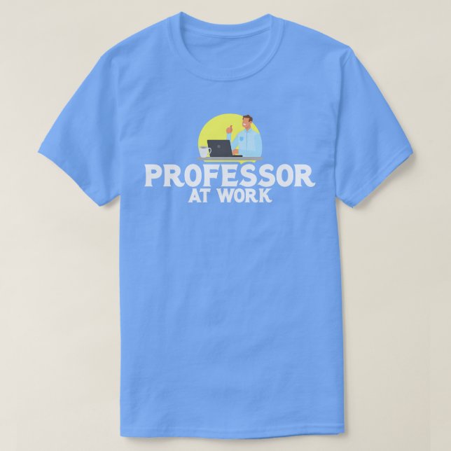 Online-klass professor i arbete t shirt (Design framsida)