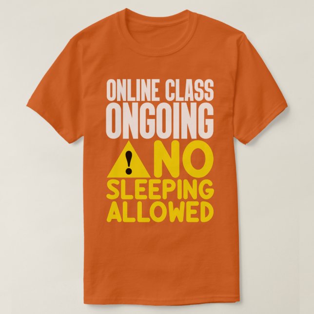 Online Klass som inte får användas T Shirt (Design framsida)