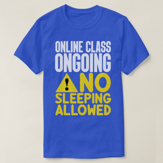 Online Klass som inte får användas T Shirt (Design framsida)
