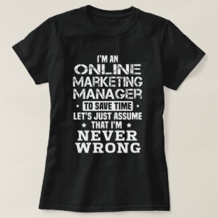 Online Marknadsföring Manager T Shirt