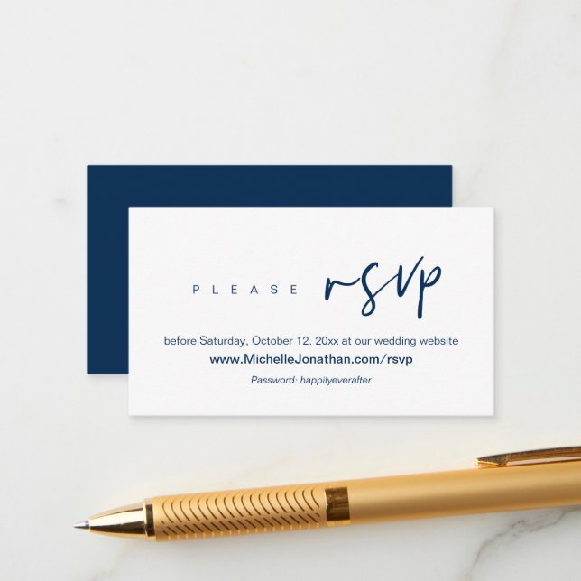 Online OSA, Bröllop webbplats, lösenord, Modern En Tilläggskort (Fram/Back In Situ)