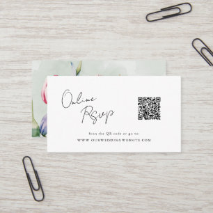 Online OSA QR Code tulips vår webbplats Visitkort