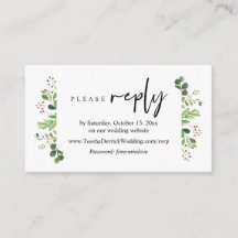Online RSVP, Modern minimalist grönska