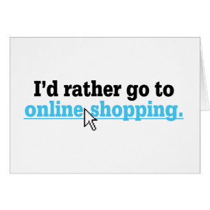 Online Shopping Hälsningskort