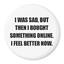 Online Shopping Roligt Magnet