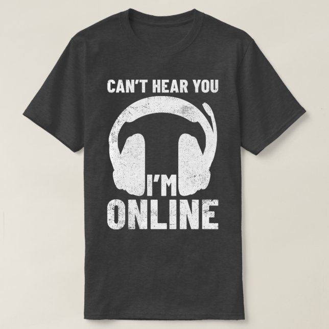Online Streaming Online Streamer T Shirt (Design framsida)