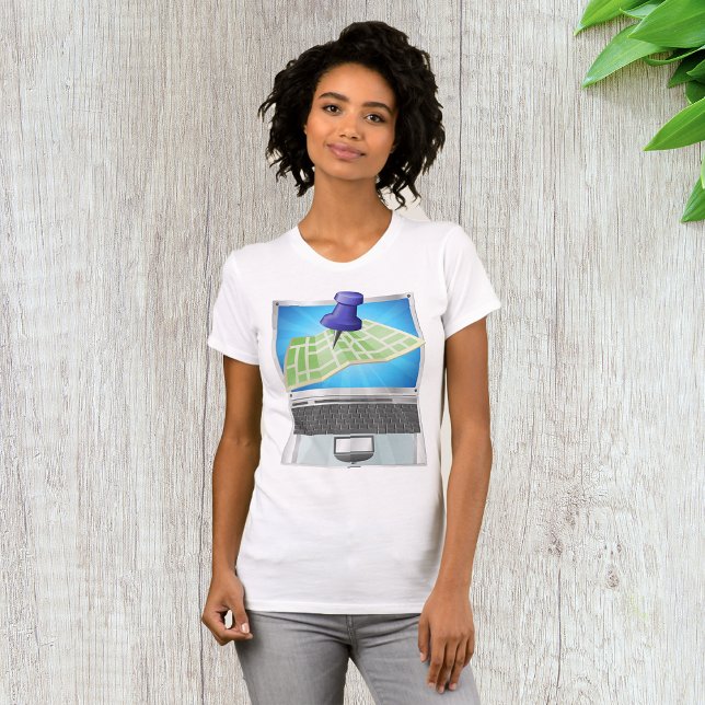 Online Street Karta Womens T-Shirt (Skapare uppladdad)