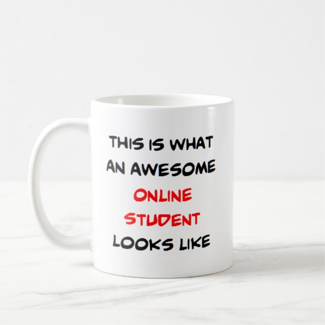 online student, fantastisk kaffemugg (Vänster)