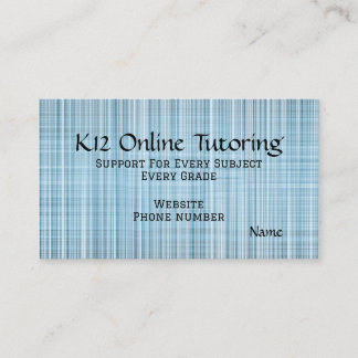 “Online Turoring” Business Card Visitkort