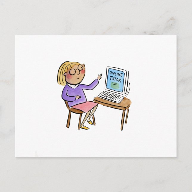 Online Tutor Vykort (Framsida)