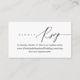 Onlinens OSA, Modern Minimal Black Script-hölje Tilläggskort