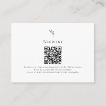 Onlinens register QR-kod Minimal Bröllop Elegant