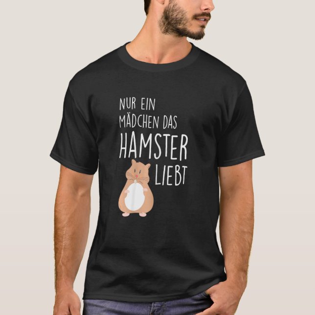 Only a girl who loves hamsters t shirt (Framsida)
