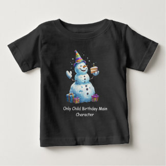 Only Child Birthday Main Character Design T Shirt