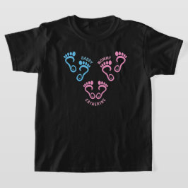 Only Child Daughter Footprints T Shirt