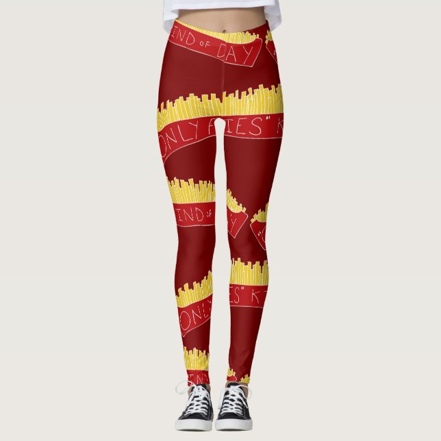 Only Fries Kind of Day 🍟 Leggings (Framsida)