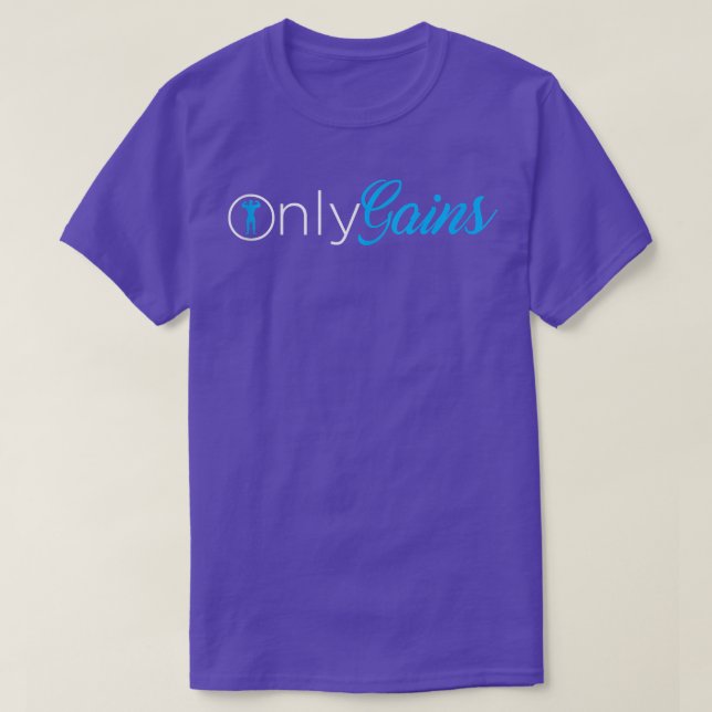 Only Gains Gym Parody Only Gainz  T Shirt (Design framsida)