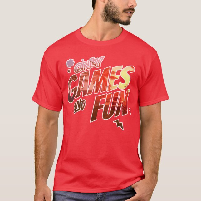 Only Games And Fun vintage boy T Shirt (Framsida)
