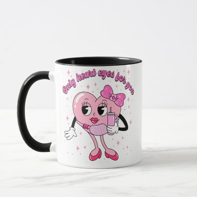 Only Heart Eyes for You Valentine Design • Cute Pi Mugg (Vänster)