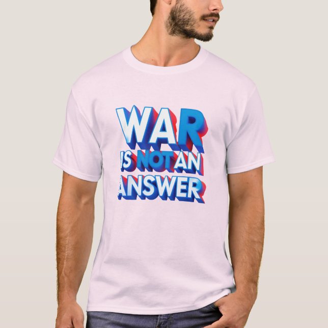 Only Peace Beyond Borders: The True Answer T Shirt (Framsida)