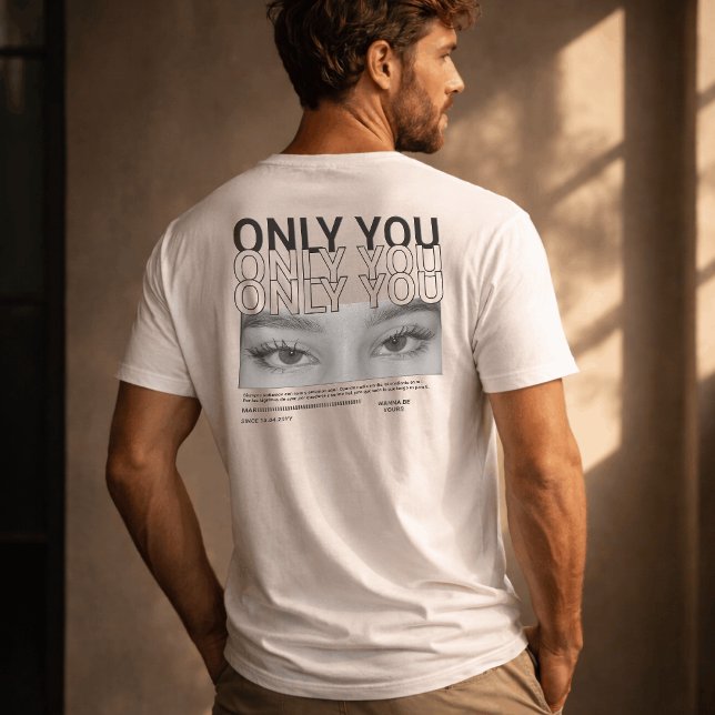 Only You Eyes Personalized Couple Valentine Cute T Shirt (Skapare uppladdad)