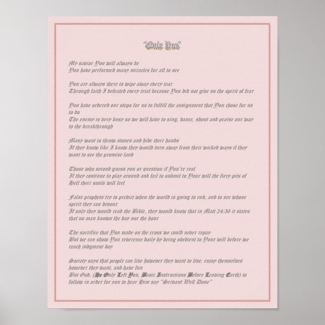 Only You - Poster (Framsidan)