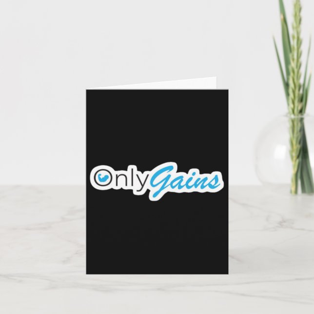Onlygains-workout Bodybuilding viktande design Kort (Framsida)