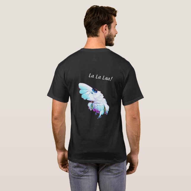 Onni för la för Lalala kakadua T Shirt (Hel baksida)