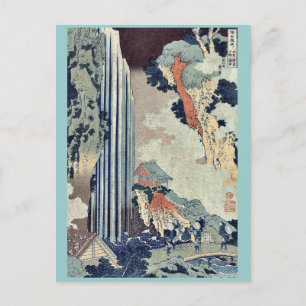 Ono Falls om Kisokaido av Katsushika, Hokusai Vykort