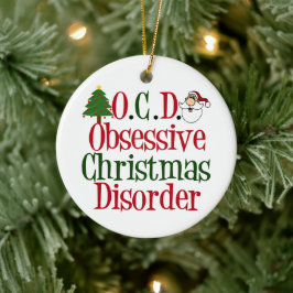 Onödig julstörning lustig julgransprydnad keramik
