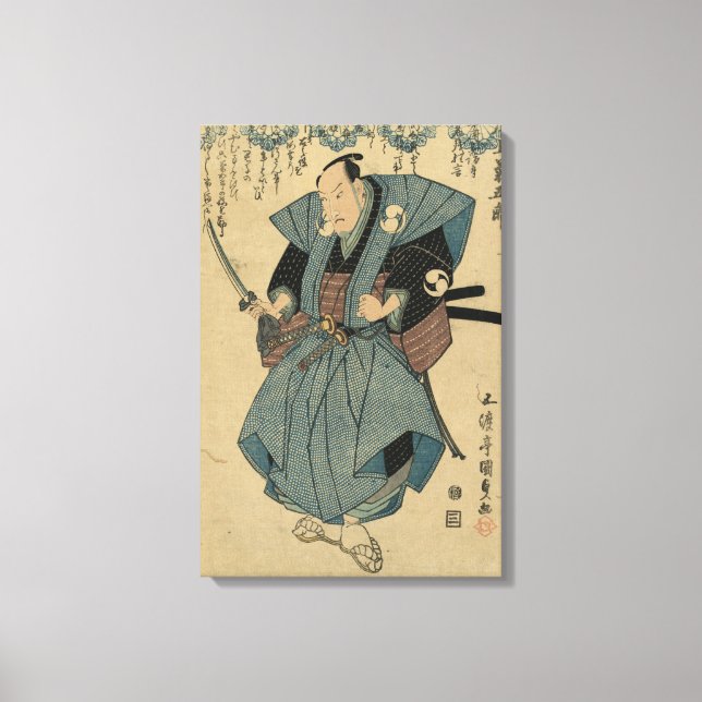 Onoe Kikugoro III - skådespelare runt 1824-1830-Vi Canvastryck (Framsida)