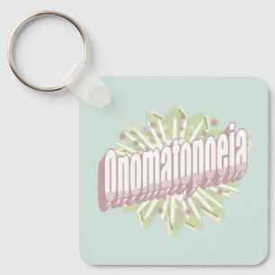 Onomatopoeia Explosion English Language Nyckelring