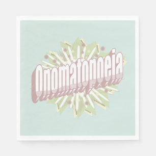 Onomatopoeia Explosion English Language Pappersservett
