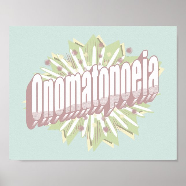 Onomatopoeia Explosion English Language Poster (Framsidan)