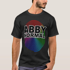 Onormal Abby Normal Färgad Warped Spiral Crazy T Shirt