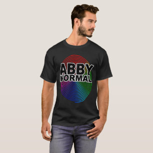 Onormal Abby Normal Färgad Warped Spiral Crazy T Shirt