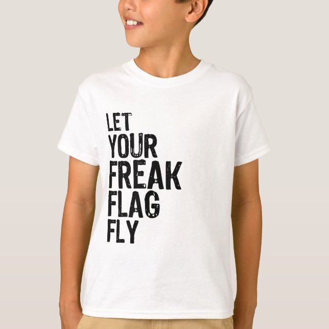 Onormal flagga t-shirt (Framsida)