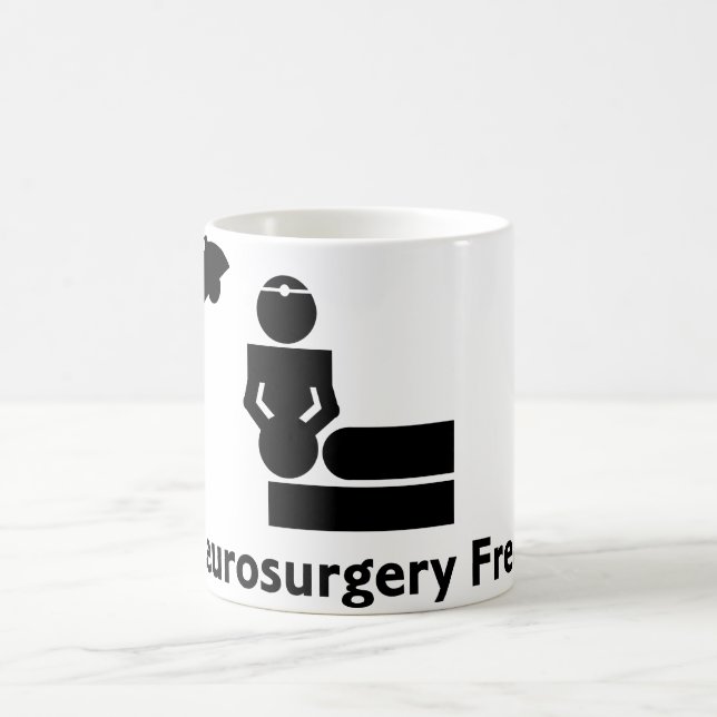 Onormal kaffekopp för Neurosurgery (vit) (Center)