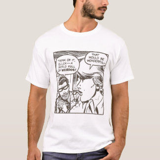 onormal tecknad för weirdo tee