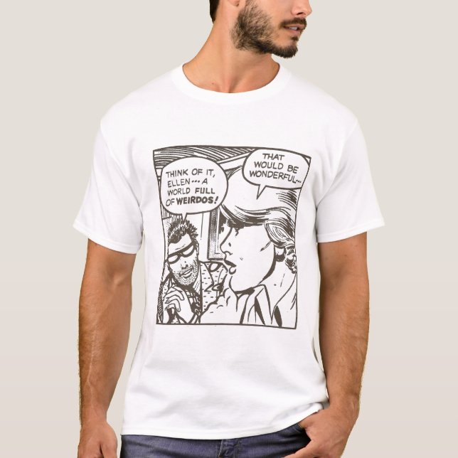 onormal tecknad för weirdo tee (Framsida)