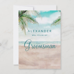 Öns Breeze Beach BE My Groomsman Frieri kort