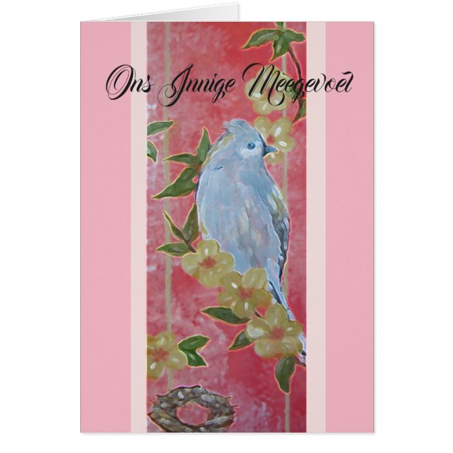 Ons Innige Meegevoel Hälsningskort (Framsidan)