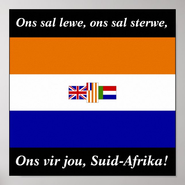 Ons vir jou, Suid-Afrika! Poster (Framsidan)