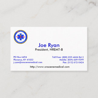 OnScene kortJR Visitkort