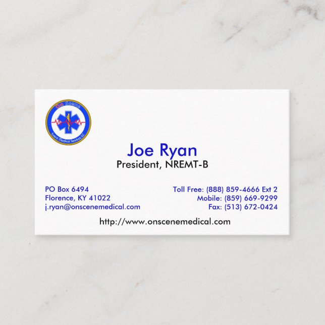 OnScene kortJR Visitkort (Framsida)