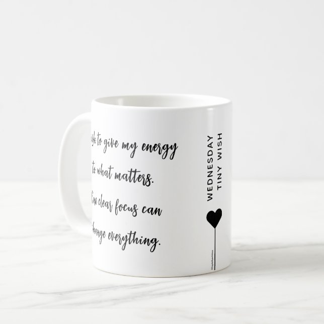 Onsdag Anpassningsbar Motiveringsot Kaffemugg (Framsida vänster)