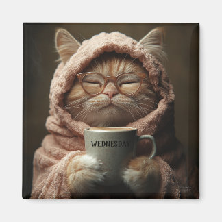 Onsdag i Modern Funny Pet Days Magnet